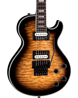 Dean Thoroughbred Select Quilt-top with Floyd Electric Guitar Natural Black Burst