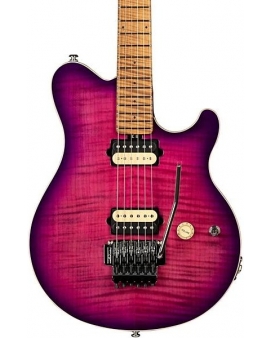 Ernie Ball Music Man Axis Electric Flame Top Electric Guitar Olallieberry