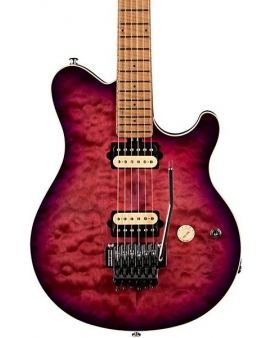 Ernie Ball Music Man Axis Quilt Top Electric Guitar Olallieberry