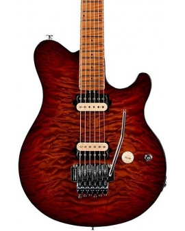 Ernie Ball Music Man Axis Quilt Top Electric Guitar Roasted Amber