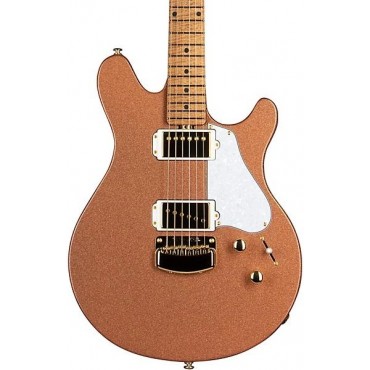 Ernie Ball Music Man Valentine Electric Guitar Pink Champagne Sparkle