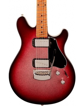 Ernie Ball Music Man Valentine Tremolo Electric Guitar Maroon Sparkle Burst