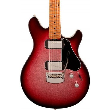 Ernie Ball Music Man Valentine Tremolo Electric Guitar Maroon Sparkle Burst