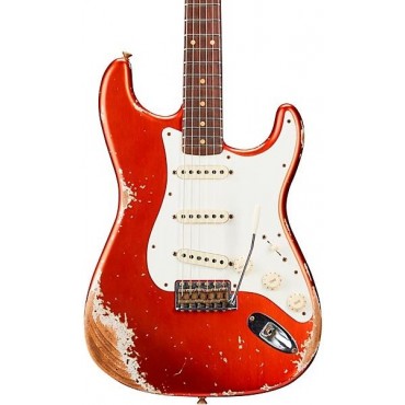 Fender Custom Shop 1959 Stratocaster Heavy Relic Electric Guitar Super Faded Aged Candy Apple Red