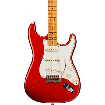 Fender Custom Shop Limited-Edition '56 Stratocaster Relic Electric Guitar Super Faded Aged Candy Apple Red