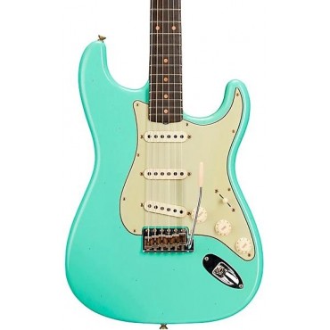 Fender Custom Shop Limited-Edition '59 Stratocaster Journeyman Relic Electric Guitar Super Faded Aged Seafoam Green