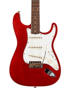 Fender Custom Shop Limited-Edition Double-Bound Stratocaster Journeyman Relic Electric Guitar Aged Candy Apple Red