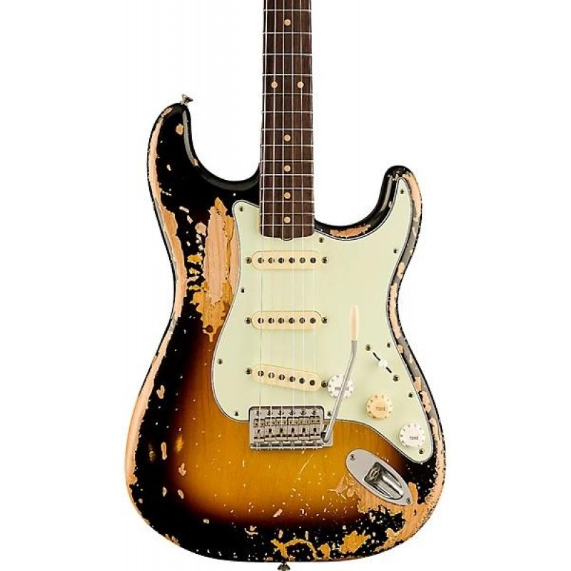 Fender Mike McCready Stratocaster electric guitar 3 Color Sunburst Road Worn finish with rosewood fingerboard