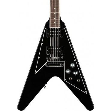 Gibson '70s Flying V Mirror Limited-Edition Electric Guitar Ebony