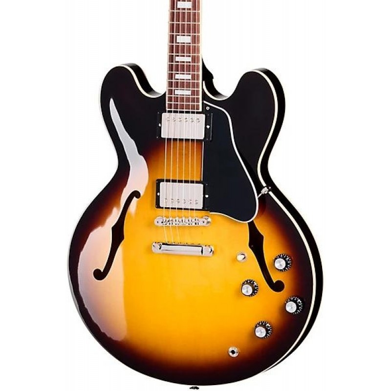 Gibson ES 335 60s Block Limited Edition semi hollow electric guitar Vintage Burst maple body dual humbucker pickups
