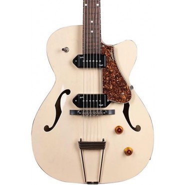 Godin 5th Avenue Thin Line Kingpin Hollowbody Electric Guitar With P90 Pickups Trans Cream