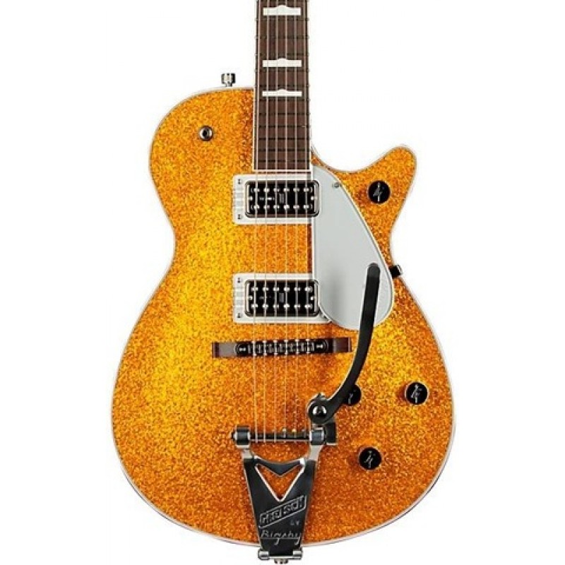 Gretsch G6129T 89VS Vintage Select Sparkle Jet electric guitar Gold Sparkle with Bigsby vibrato