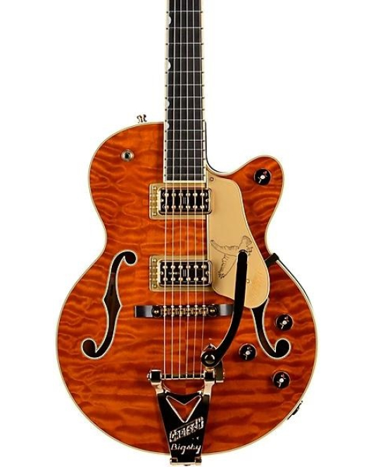 Gretsch Limited Edition Quilt Top Falcon Jr Guitar Orange