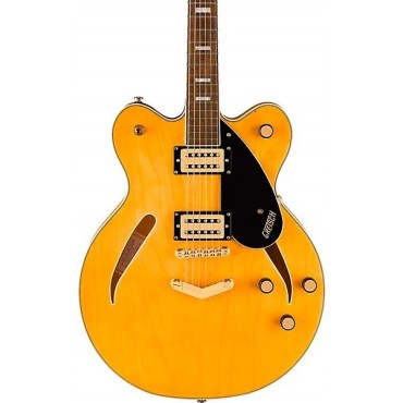 Gretsch Guitars Streamliner Limited-Edition Center Block Cat-Eye With V-Stoptail and Gold Hardware Electric Guitar Village Amber