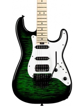Jackson USA Signature Adrian Smith San Dimas DKQM Electric Guitar Transparent Green Burst