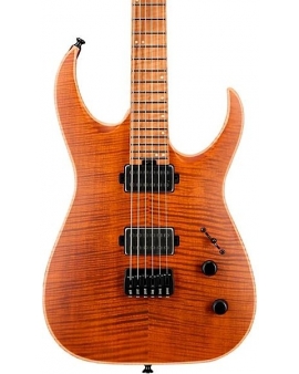 Jackson USA Signature Misha Mansoor Juggernaut HT6FM Electric Guitar Amber Tiger Eye