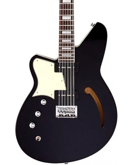 Reverend Airwave 12 Left Handed Semi-Hollow 12-String Electric Guitar Midnight Black