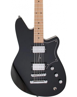 Reverend Descent RA Maple Fingerboard Baritone Electric Guitar Midnight Black