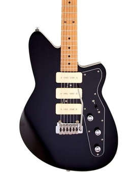 Reverend Jetstream 390 Roasted Maple Fingerboard Electric Guitar Midnight Black