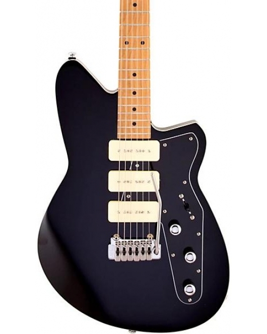 Reverend Jetstream 390 Guitar Midnight Black Roasted Maple Reverend Jetstream 390 Guitar Midnight Black Roasted Maple