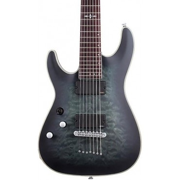 Schecter Guitar Research C-7 Platinum Left-Handed Electric Guitar See Thru Black Satin