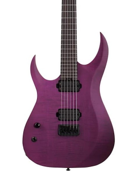 Schecter Guitar Research John Browne Tao-6 Left-Handed Electric Guitar Satin Trans Purple