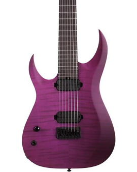 Schecter Guitar Research John Browne Tao-7 Left-Handed Electric Guitar Satin Trans Purple