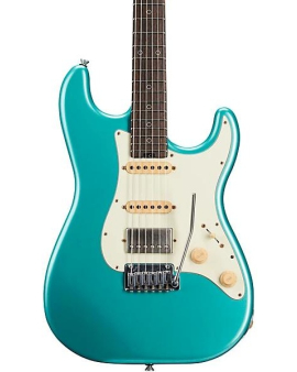 Schecter Guitar Research Nick Johnston USA Traditional HSS Nitro Finish Teal Green Metallic Mint Green Pickguard Teal Green Metallic Mint Green Pickguard