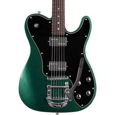 Schecter Guitar Research PT Fastback IIB Electric Guitar Dark Emerald Green Black Pickguard