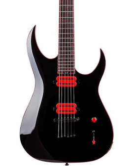 Schecter Guitar Research Sunset-6 Red Dawn Electric Guitar Gloss Black