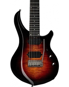 Sterling by Music Man Majesty 7 with DiMarzio Pickups 7-String Electric Guitar Tiger Eye
