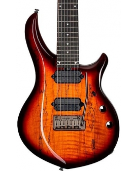 Sterling by Music Man Majesty With DiMarzio Pickups 7-String Electric Guitar Blood Orange Burst