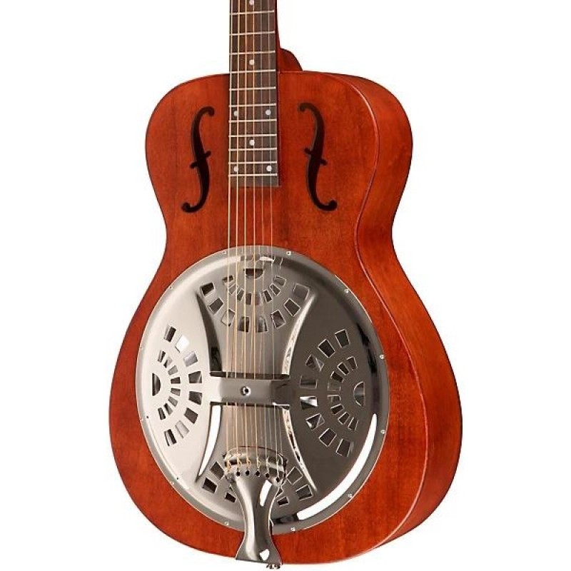 Dobro Hound Dog Round Neck Guitar Vintage Brown classic resonator tone perfect for bluegrass and slide guitar