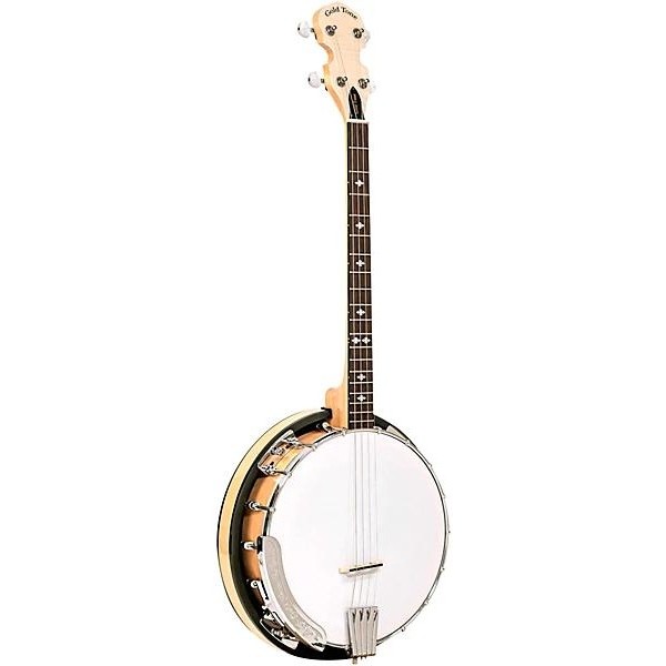 Gold Tone Cripple Creek Left-Handed Banjo Clawhammer Package Vintage Brown