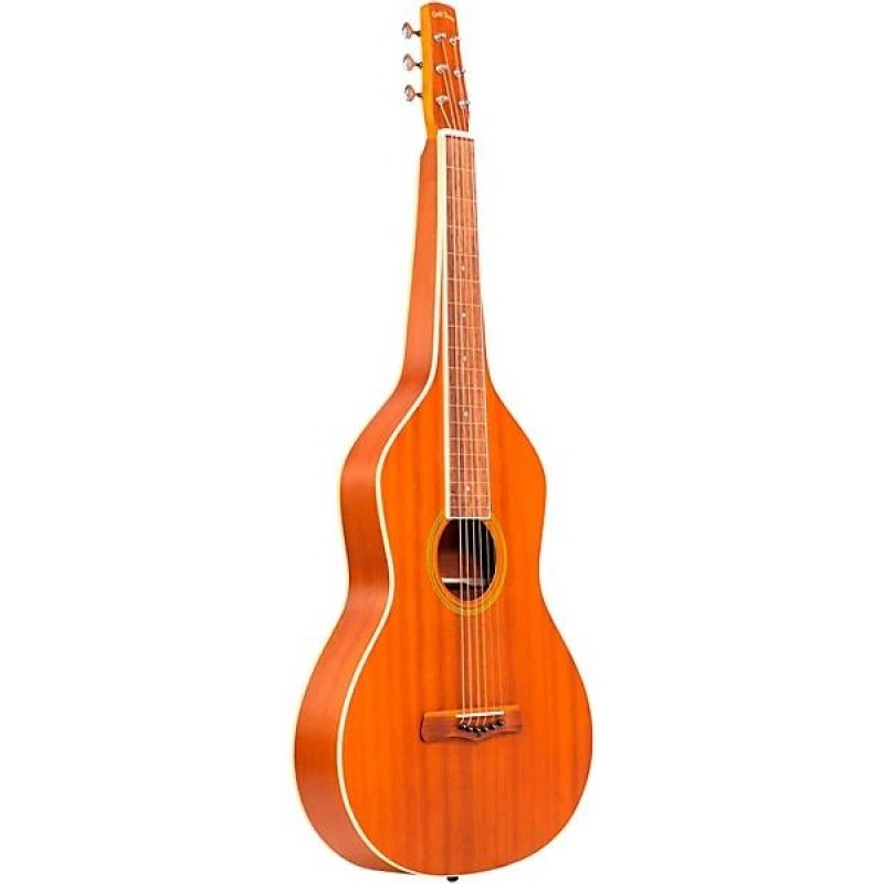 Gold Tone GT-Weissenborn Hawaiian-style slide guitar vintage brown with gig bag for folk and slide guitar players