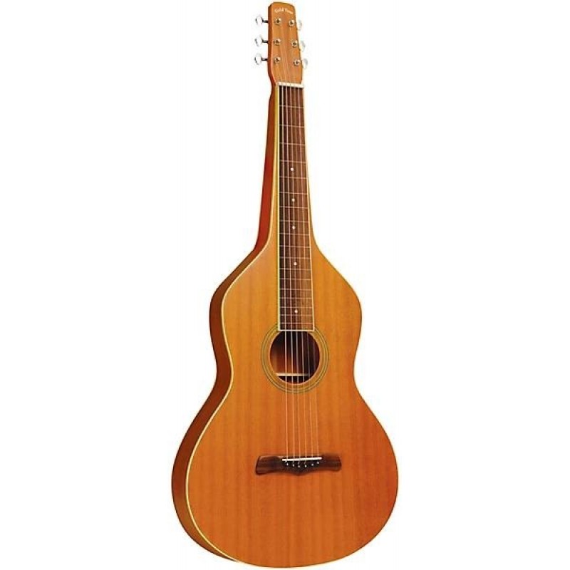 Gold Tone GT-Weissenborn left-handed Hawaiian lap steel guitar vintage brown with gig bag for slide folk music players