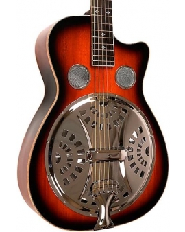 Gold Tone PBR-CA Paul Beard Signature-Series Roundneck Resonator Guitar with Cutaway Tobacco Sunburst