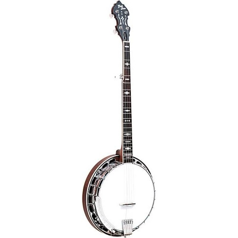 Gold Tone professional bluegrass banjo with radius fingerboard vintage walnut high quality instrument ideal for bluegrass and folk music