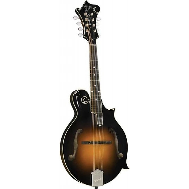 Kentucky KM 1050 Master F Style mandolin vintage sunburst carved spruce top flamed maple body ebony fingerboard bluegrass mandolin