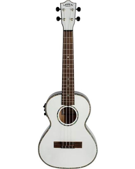 Lanikai Julia Michaels Signature Tenor Acoustic-Electric Ukulele White