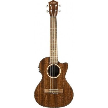 Lanikai MAS-CET All Solid Mahogany Tenor with Kula Preamp Acoustic-Electric Ukulele Mahogany