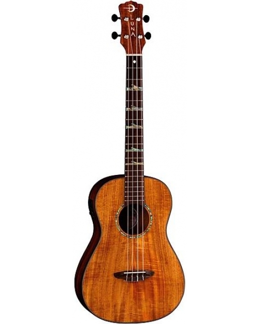 Luna High Tide Koa Baritone Acoustic-Electric Ukulele