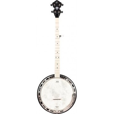 Ortega Falcon Series OBJE400TCO-L Left-Handed 5-String Banjo Satin Black