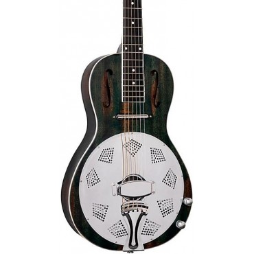 Ortega RRG30E Parlor Acoustic-Electric Resonator Guitar Denim