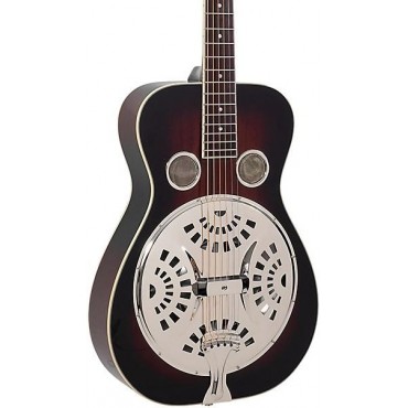 Recording King RR-36-VS Maxwell Series Round Neck Resonator Guitar Vintage Sunburst