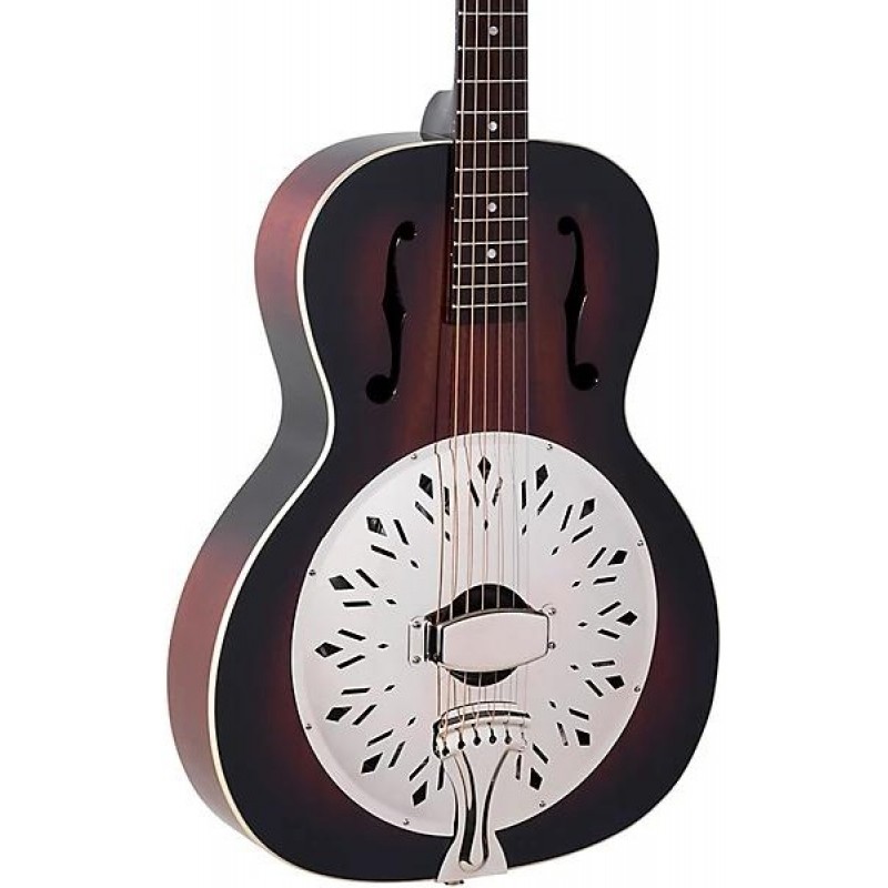 Recording King RR-41E-VS Rattlesnake small body acoustic electric resonator guitar Vintage Sunburst rich tone and professional craftsmanship