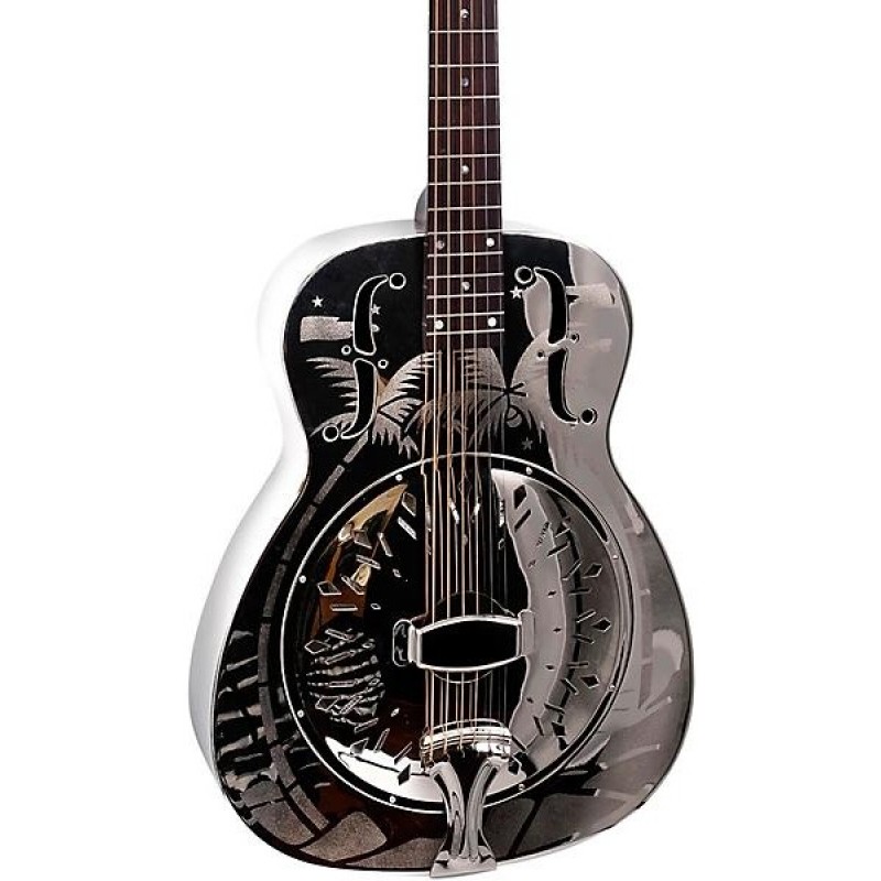 Recording King Style-O Hawaiian metal body resonator guitar nickel plated rich tone professional craftsmanship for musicians