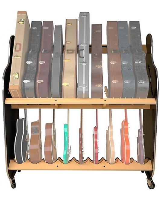 A and S Crafted Session-Pro Double-Stack Guitar Case Rack