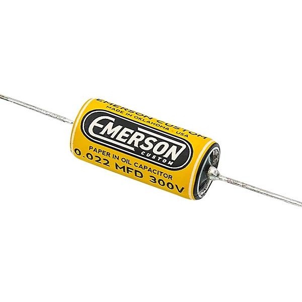 Allparts Emerson Custom Paper-in-Oil Capacitors 0.022uf Yellow & Cream 20-Pack