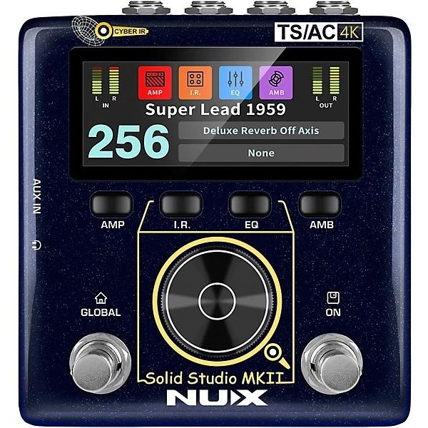 NUX Solid Studio MKII Preamp, Power Amp Simulator and IR Loader Pedal - Blue